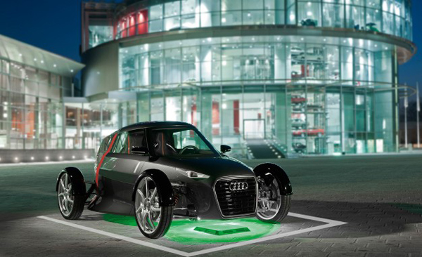 奧迪聯合WiTricity開發的能夠進行無線充電的Urban Concept概念車